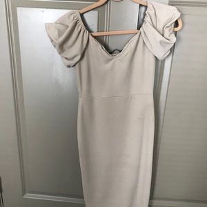 PrettyLittleThing Nude Dress